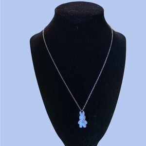 Unbranded Elegant Cute Silver & White Bunny Charm Necklace